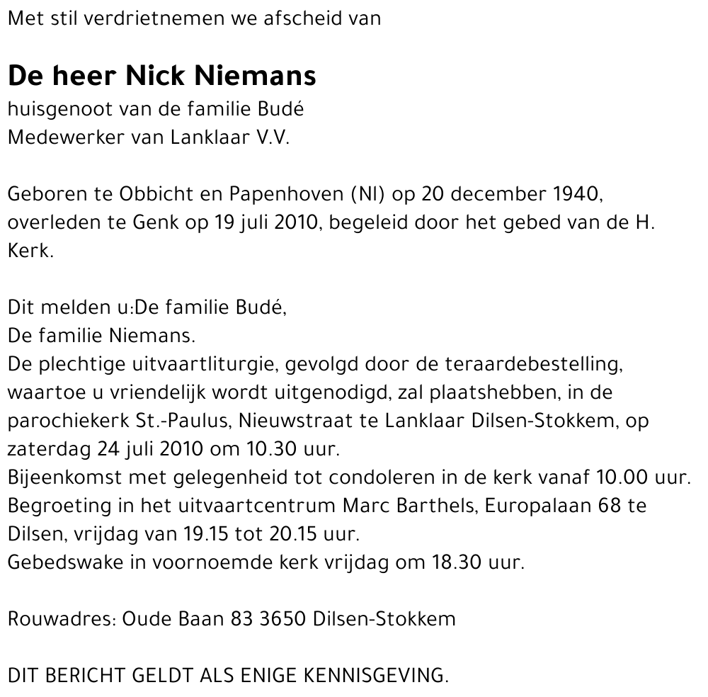 Nick Niemans