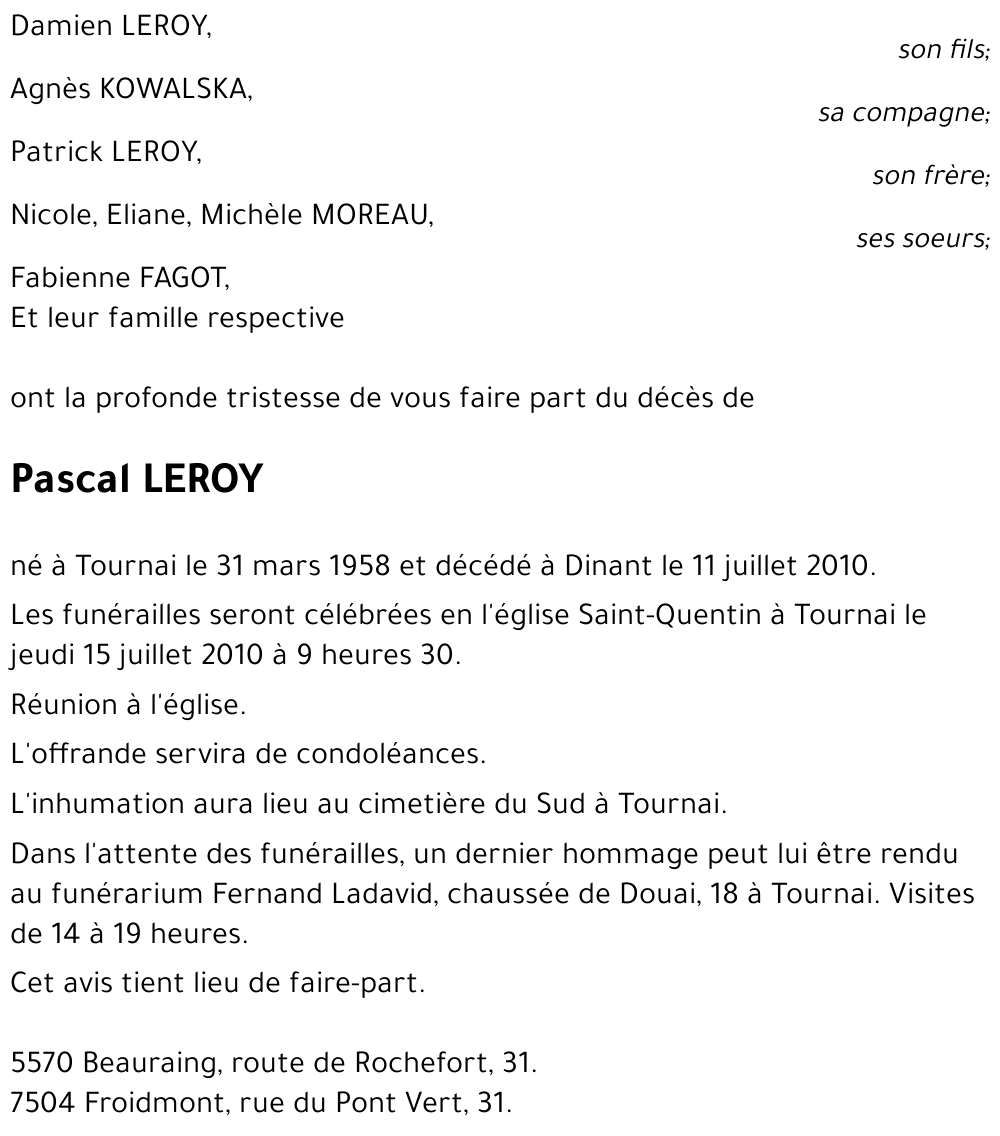 Pascal LEROY