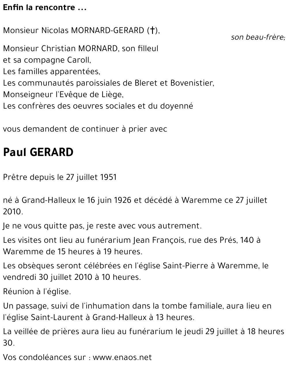 Paul GERARD