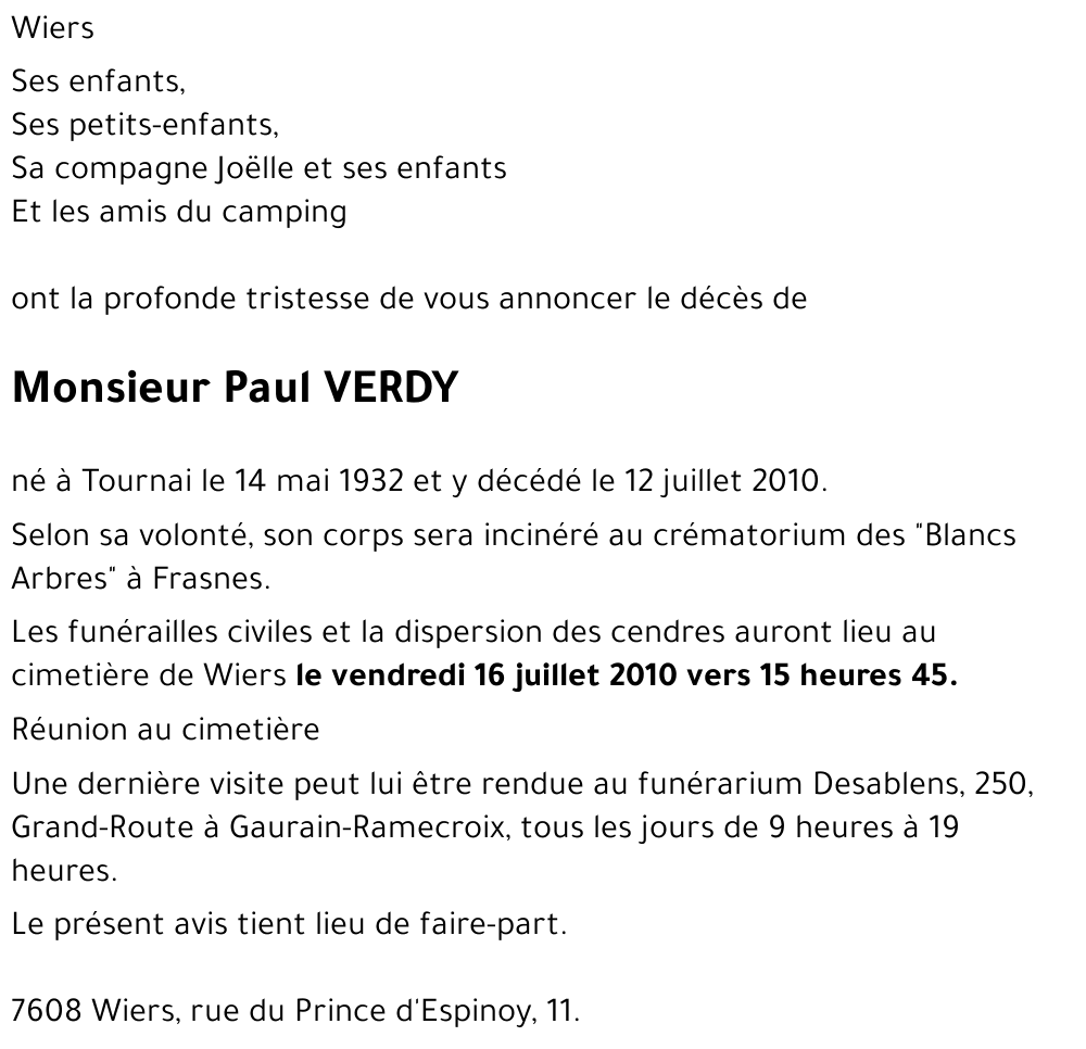 Paul VERDY