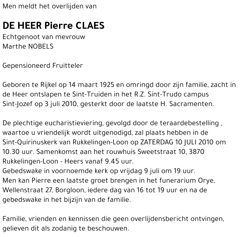 Pierre Claes