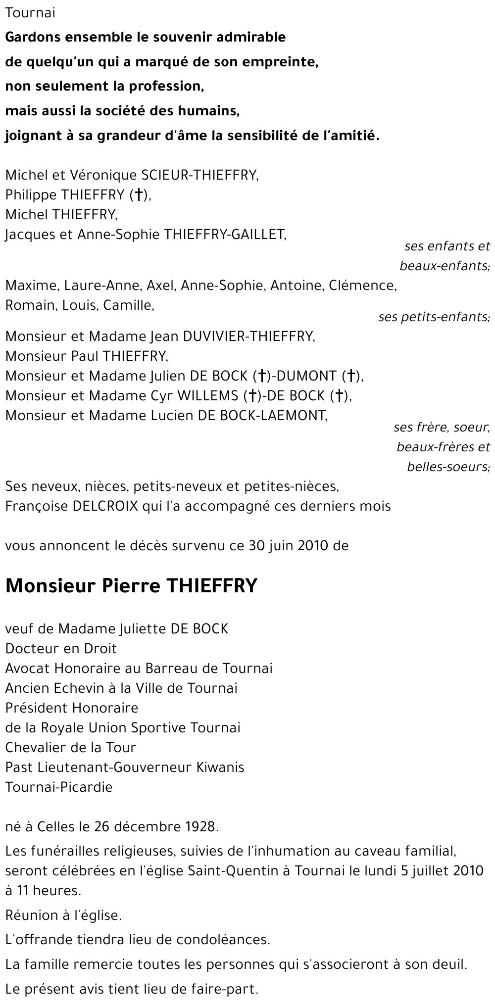 Pierre THIEFFRY