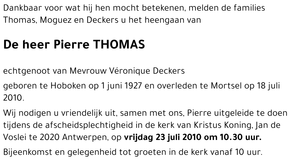 Pierre THOMAS