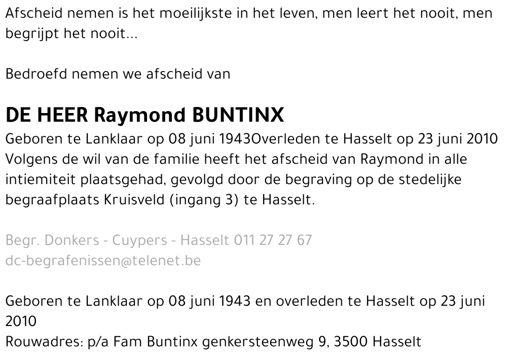 Raymond Buntinx