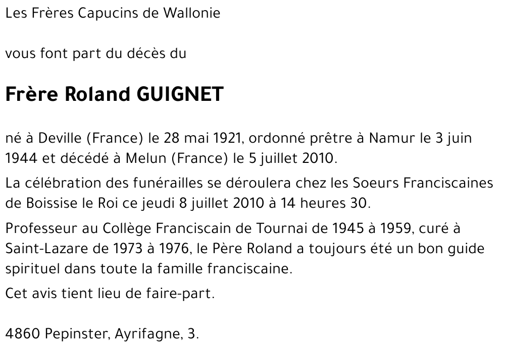 Roland GUIGNET