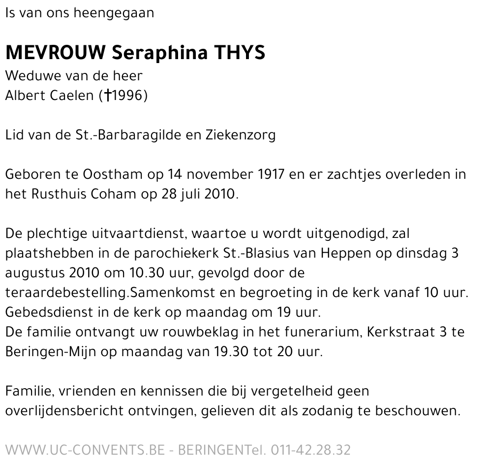 Seraphina Thys