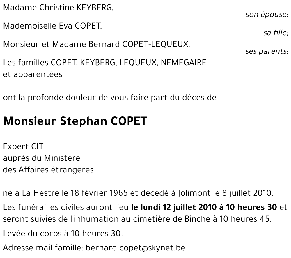 Stephan COPET