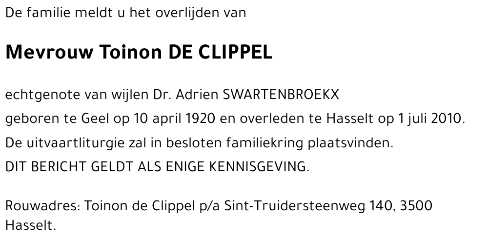 Toinon de Clippel