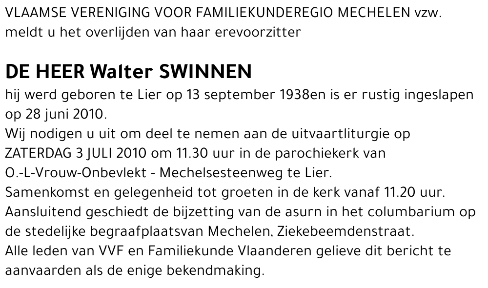 Walter Swinnen