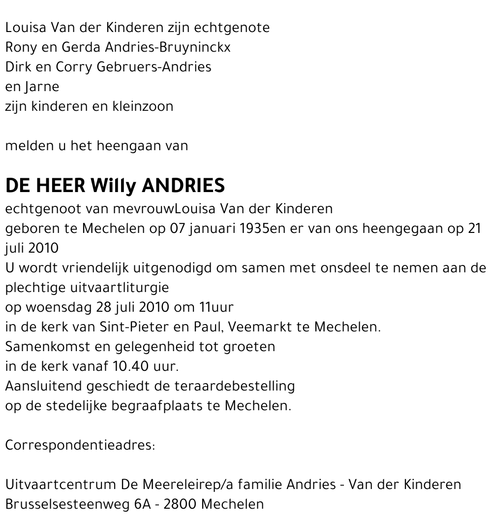 Willy Andries
