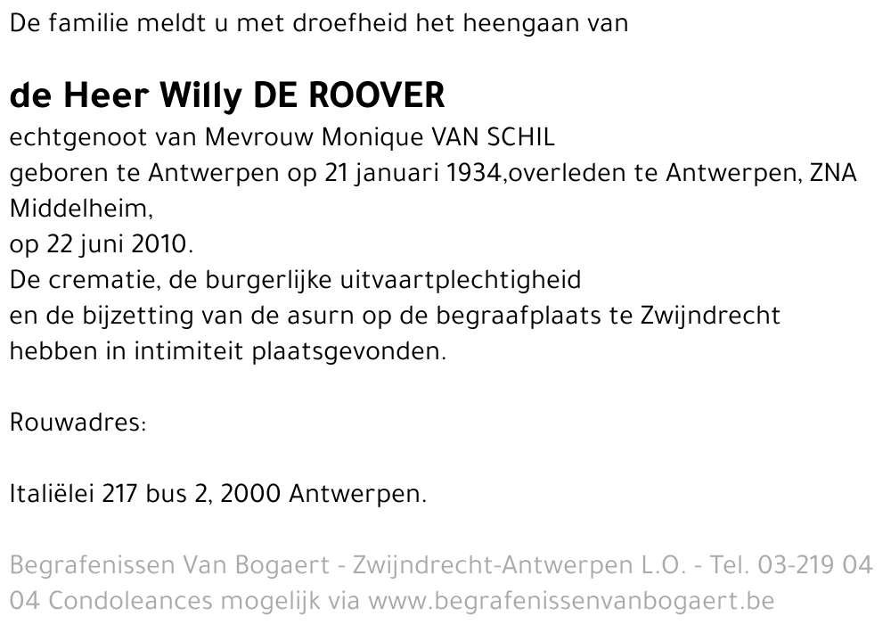 Willy De Roover