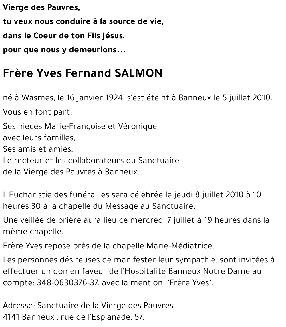 Yves Fernand SALMON