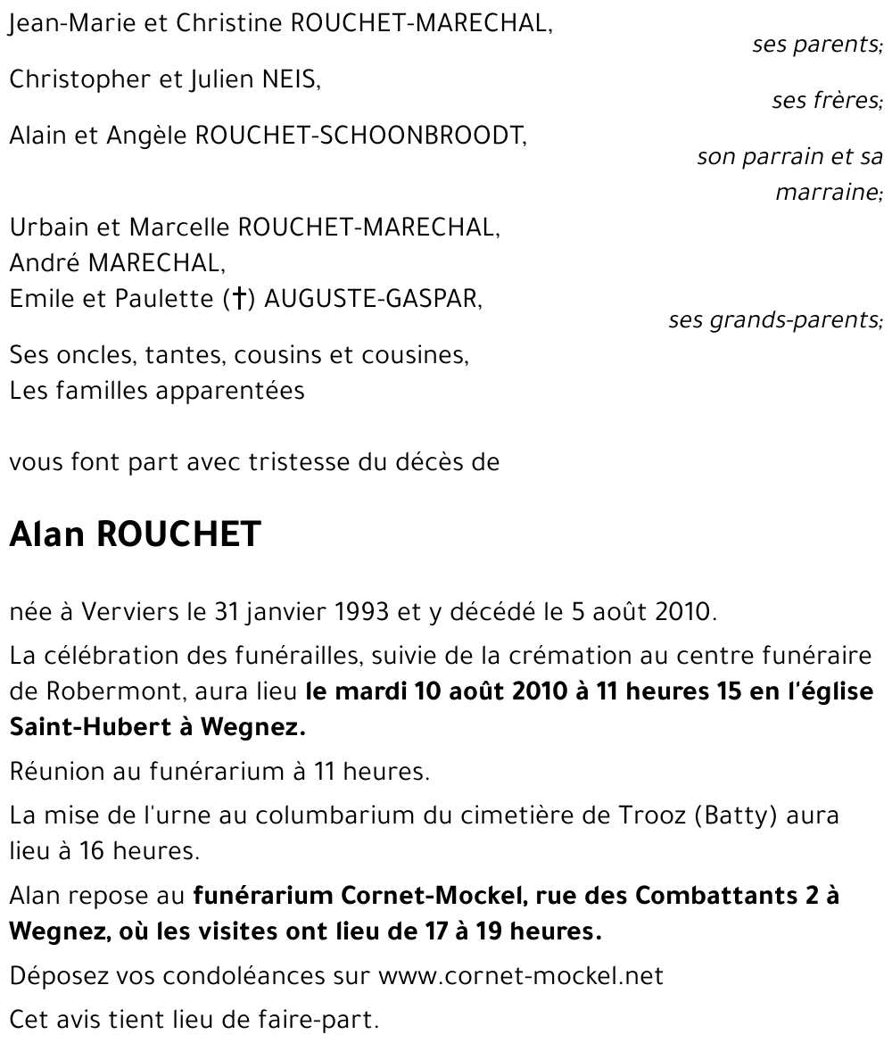 Alan ROUCHET
