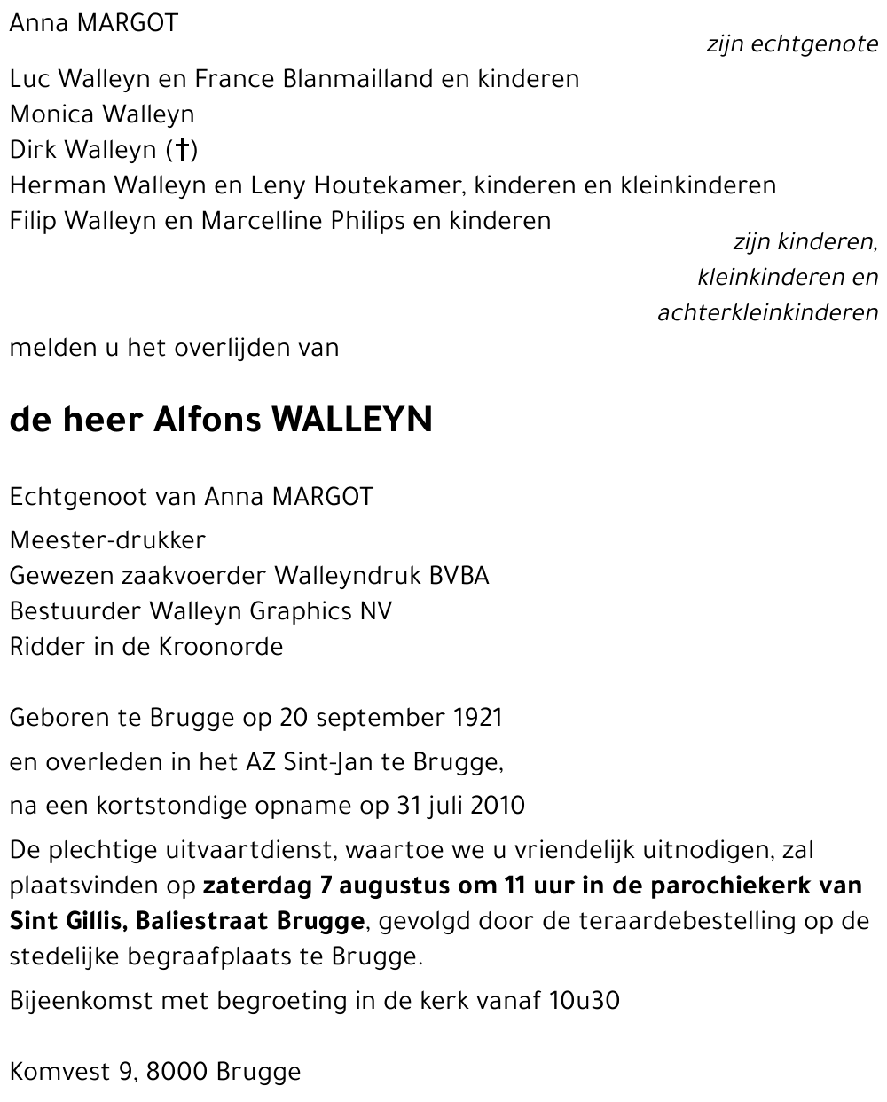 Alfons WALLEYN