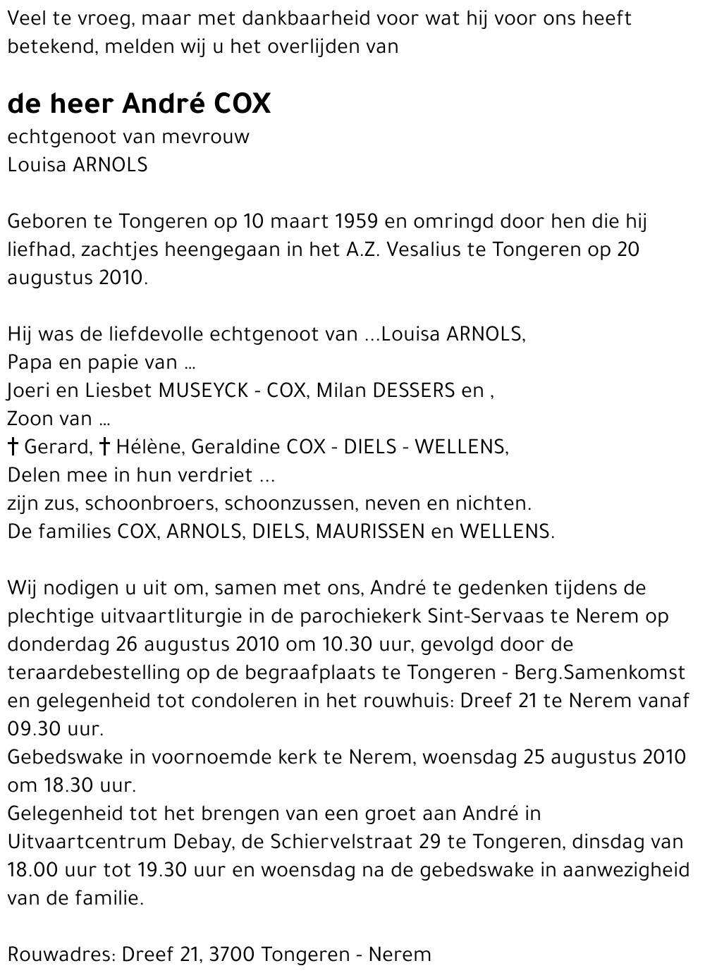 André COX