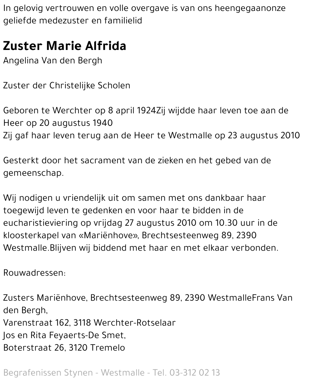 Angelina Van den Bergh