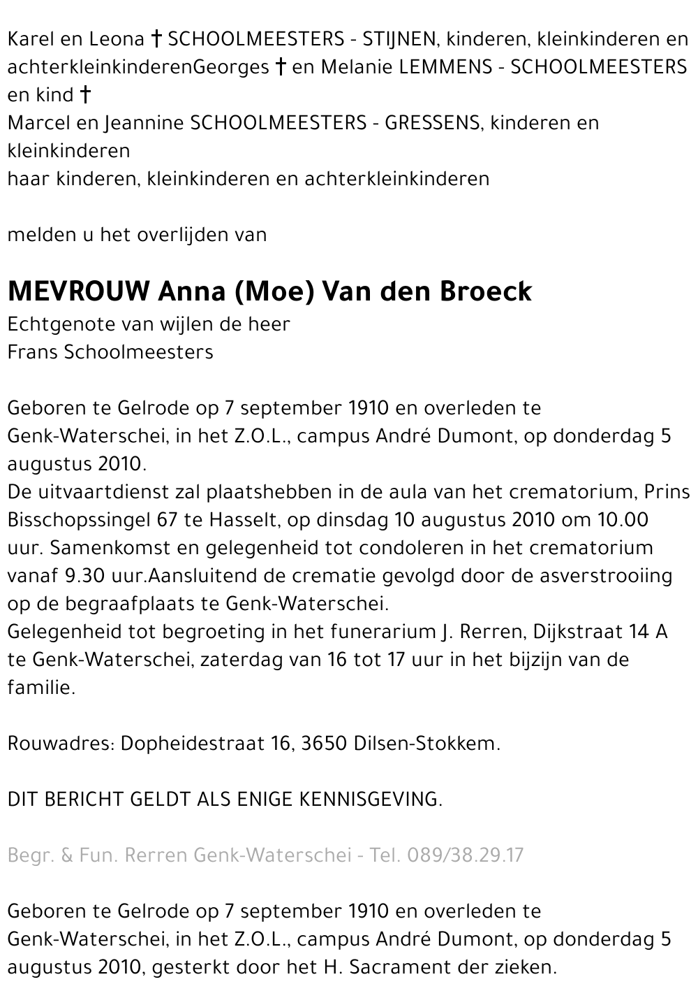 Anna Van den Broeck