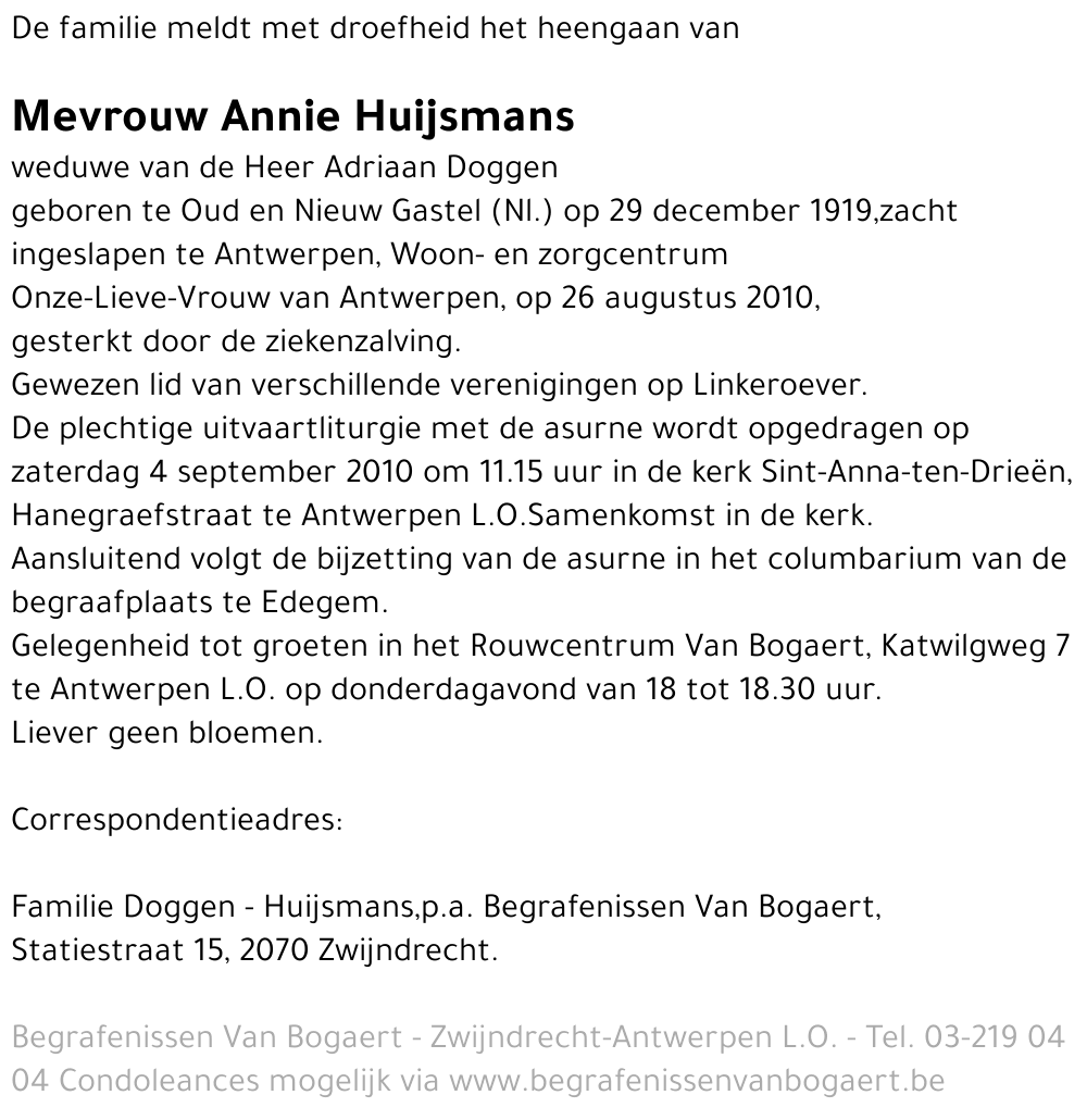 Annie Huijsmans
