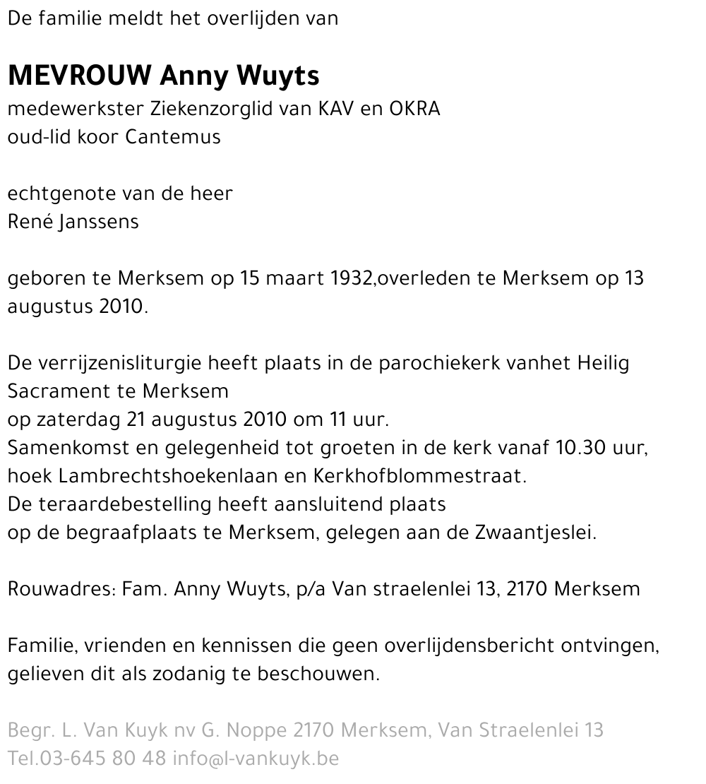 Anny WUYTS