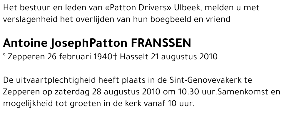 Antoine Joseph Franssen