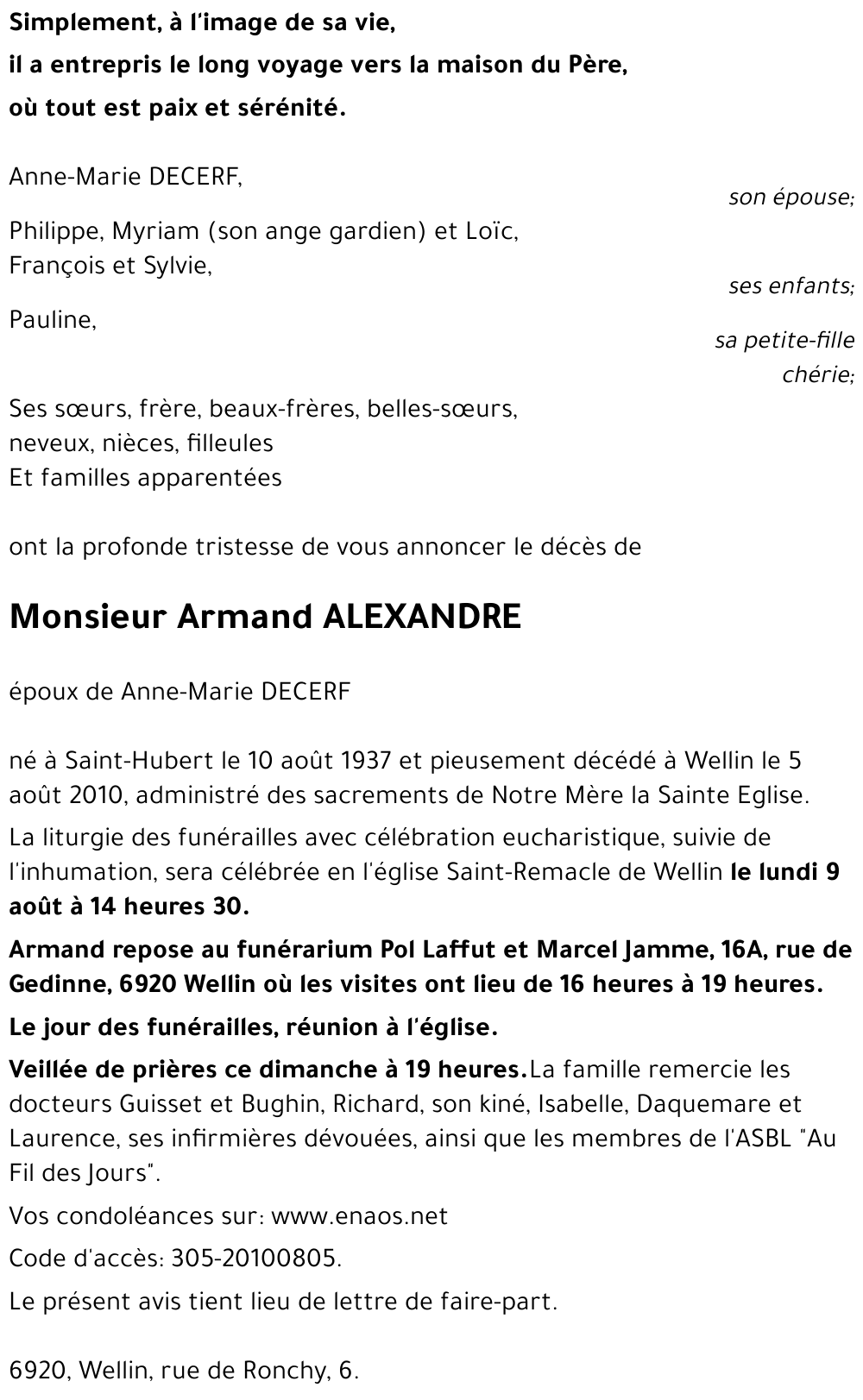 Armand ALEXANDRE
