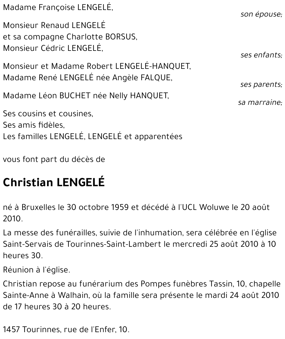 Christian LENGELE