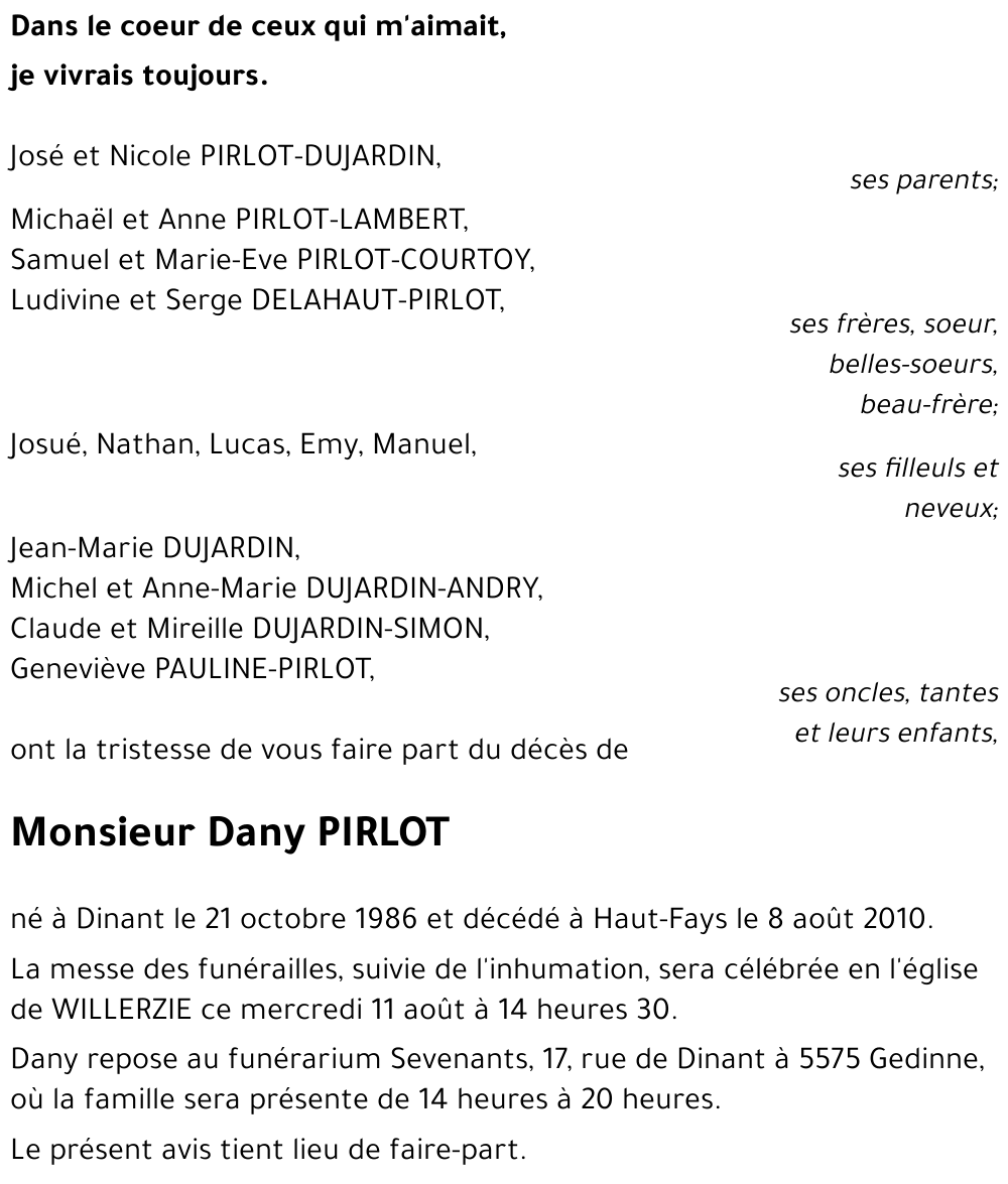 Dany PIRLOT