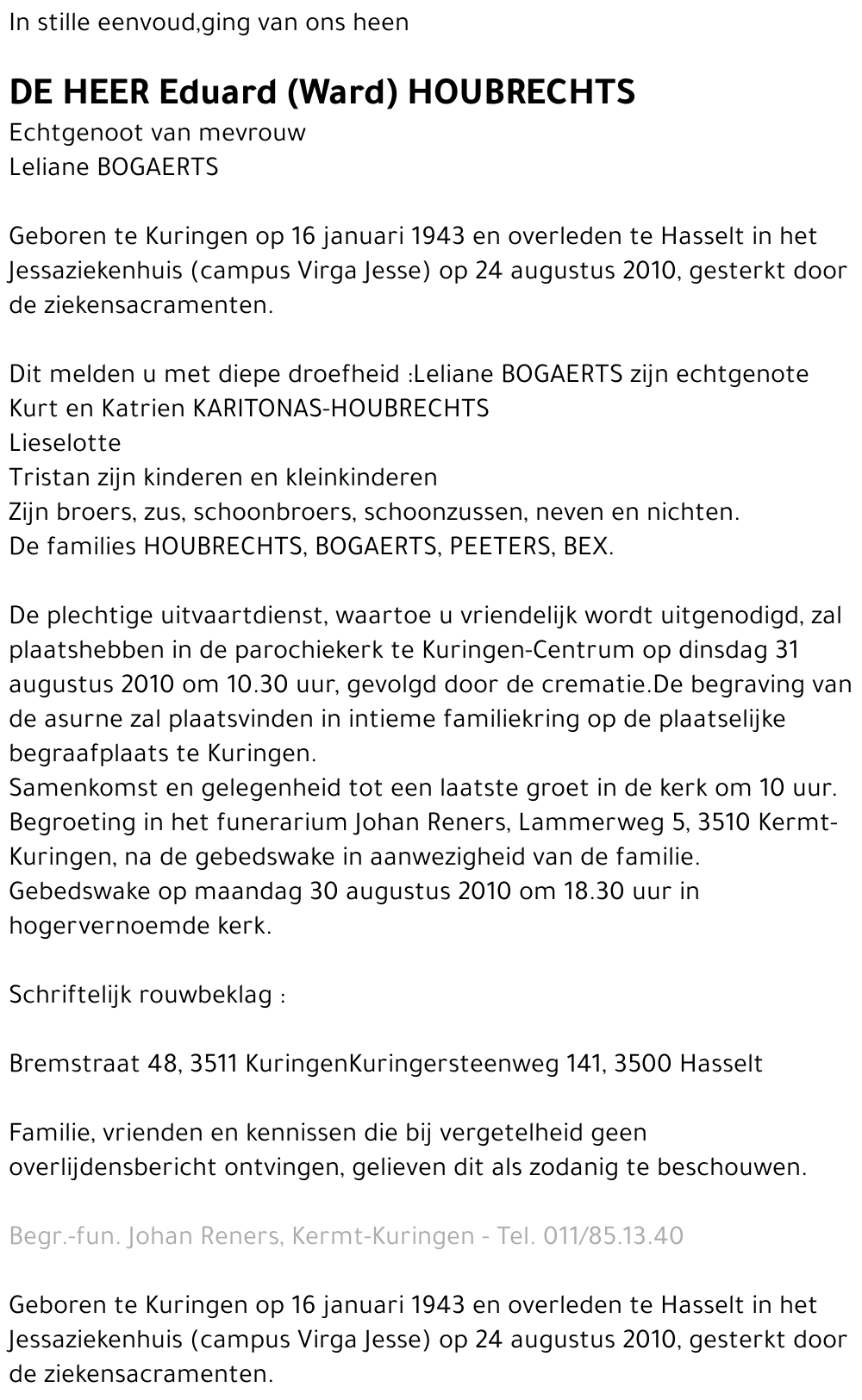 Eduard (Ward) Houbrechts