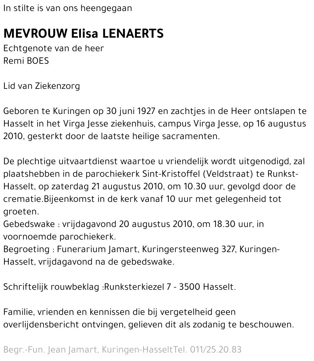 Elisa Lenaerts