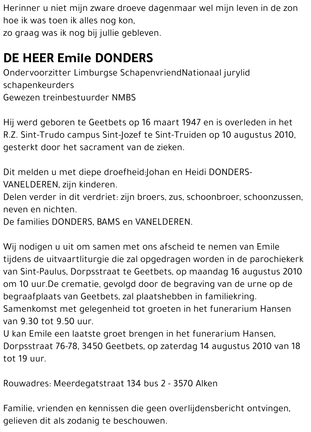 Emile DONDERS
