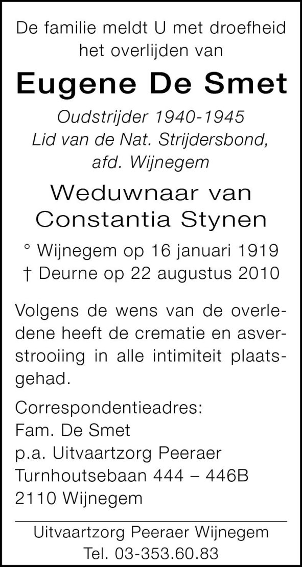 Eugene De Smet
