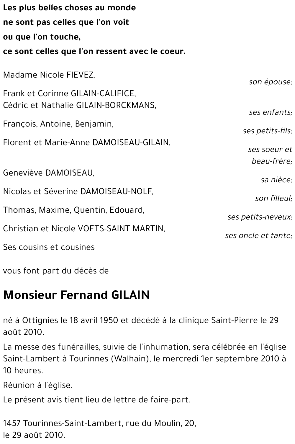 Fernand GILAIN