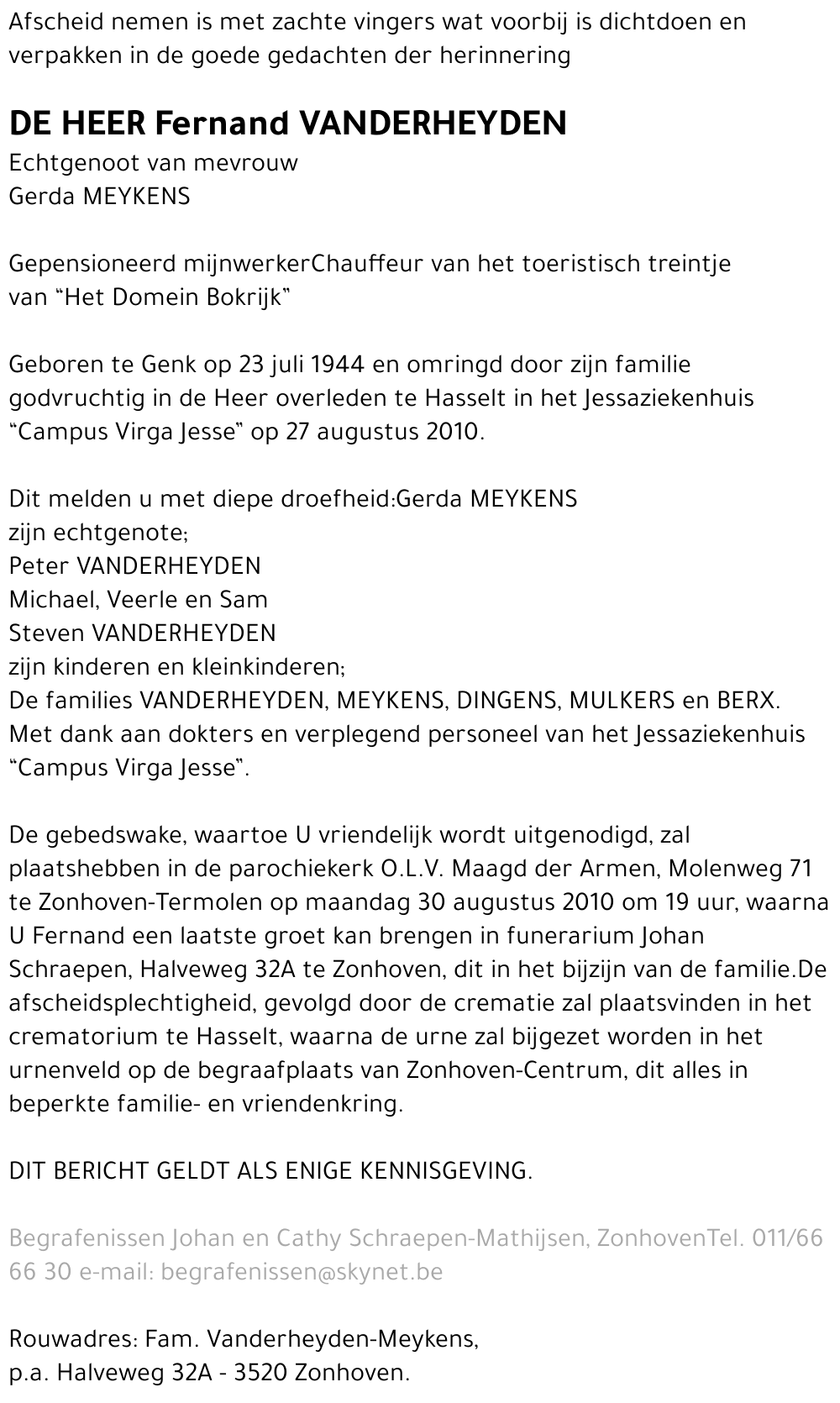 Fernand Vanderheyden