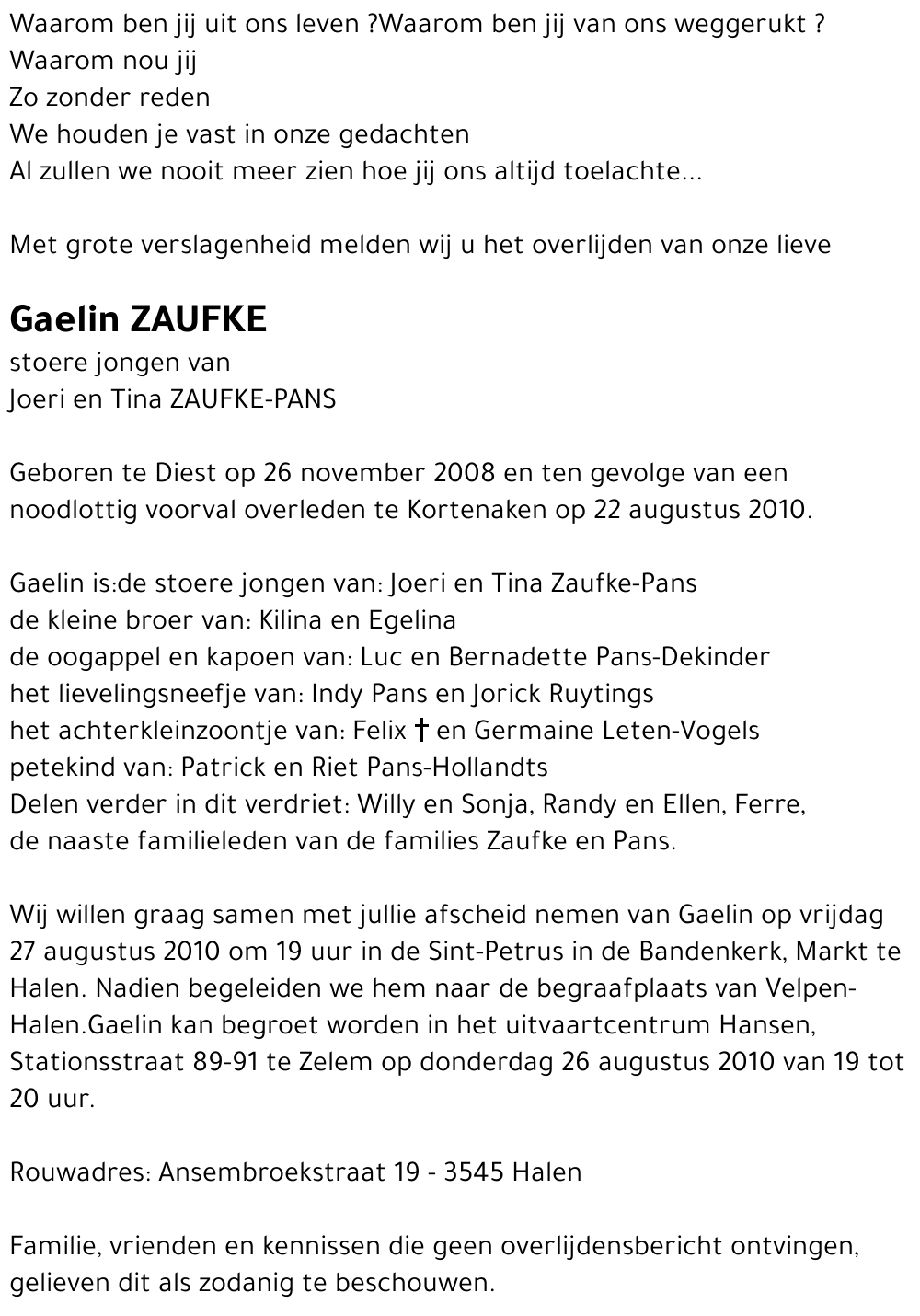 Gaelin ZAUFKE