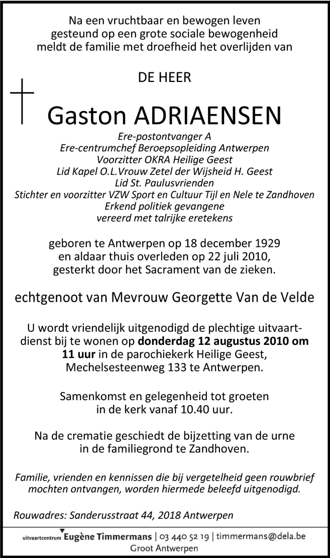 gaston adriaensen