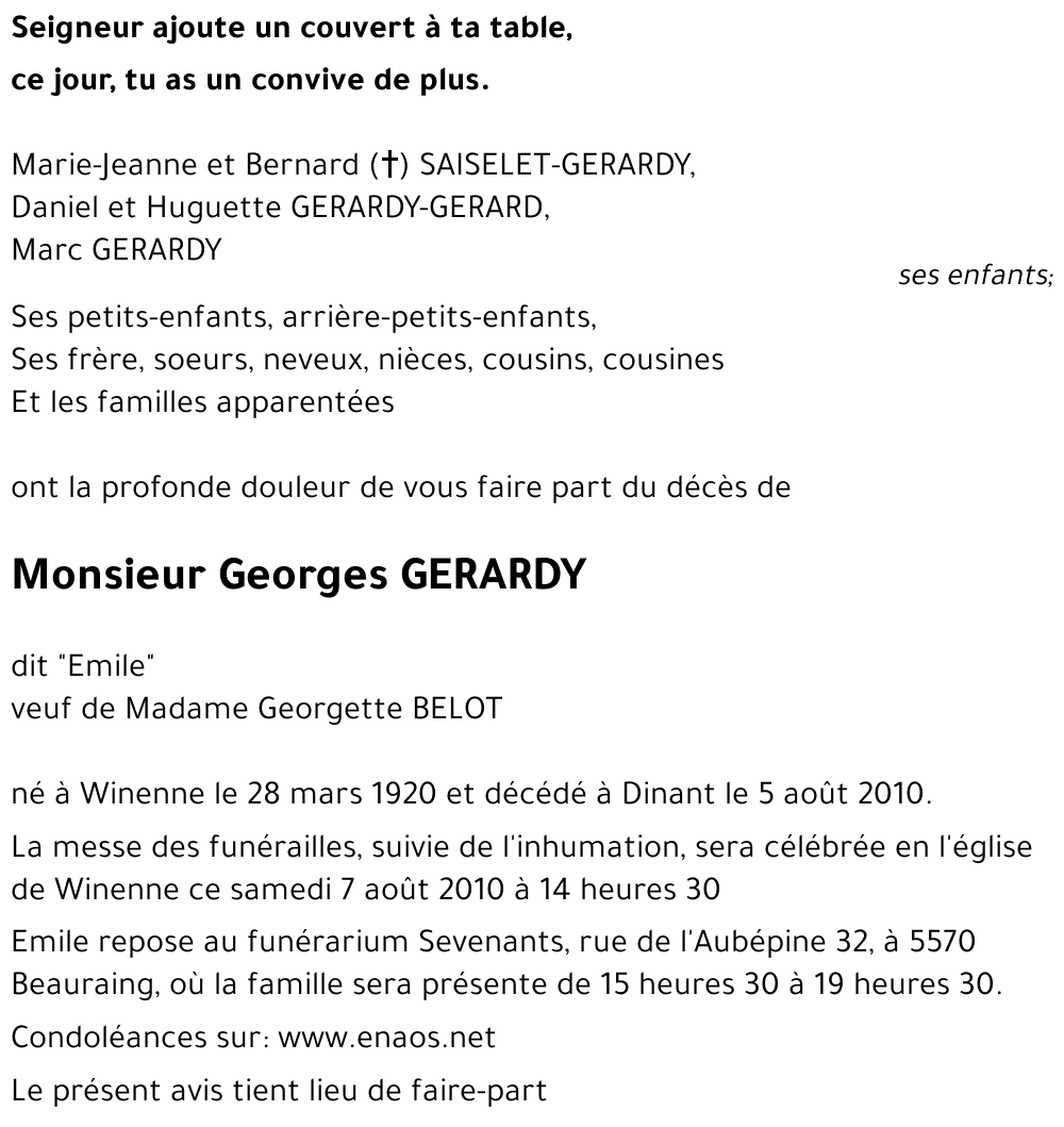 Georges GERARDY