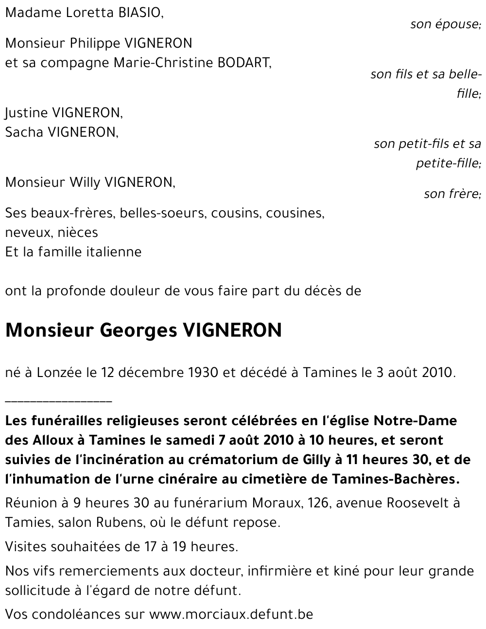 Georges VIGNERON