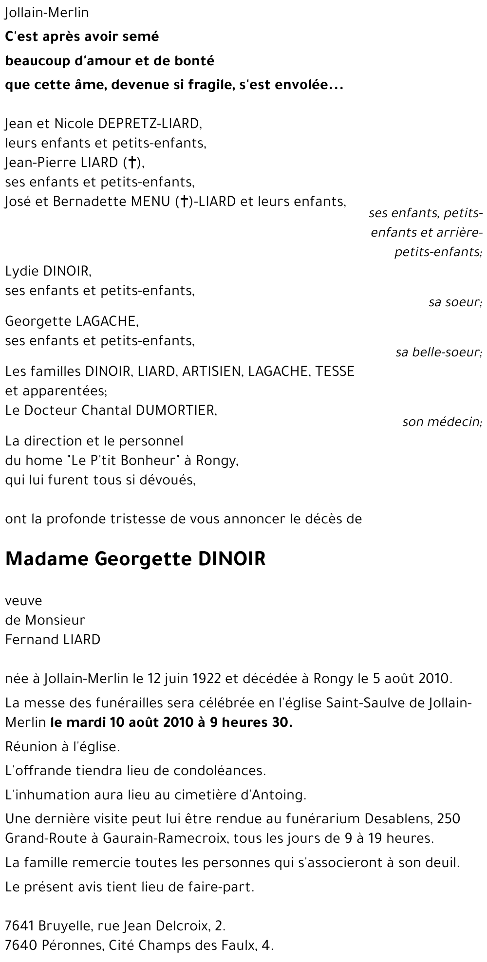 Georgette DINOIR