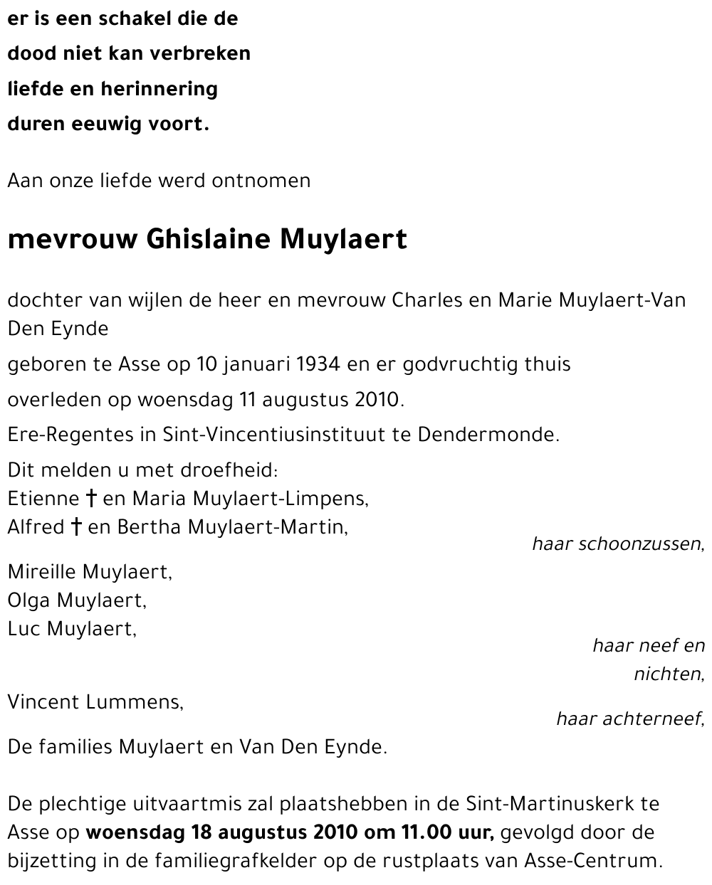 Ghislaine Muylaert