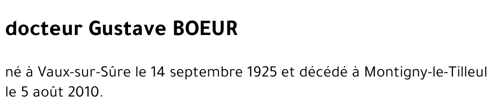 Gustave BOEUR