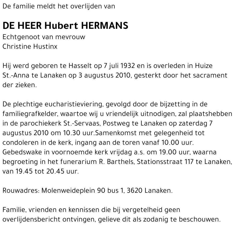 Hubert Hermans
