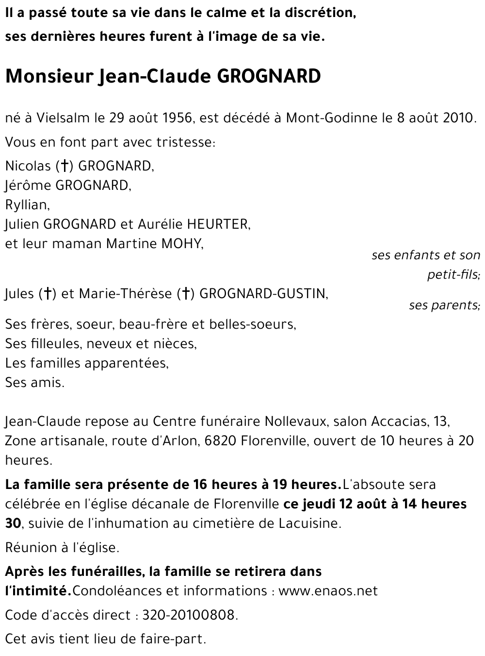 Jean-Claude GROGNARD