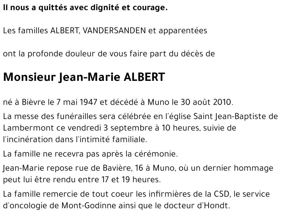 Jean-Marie ALBERT