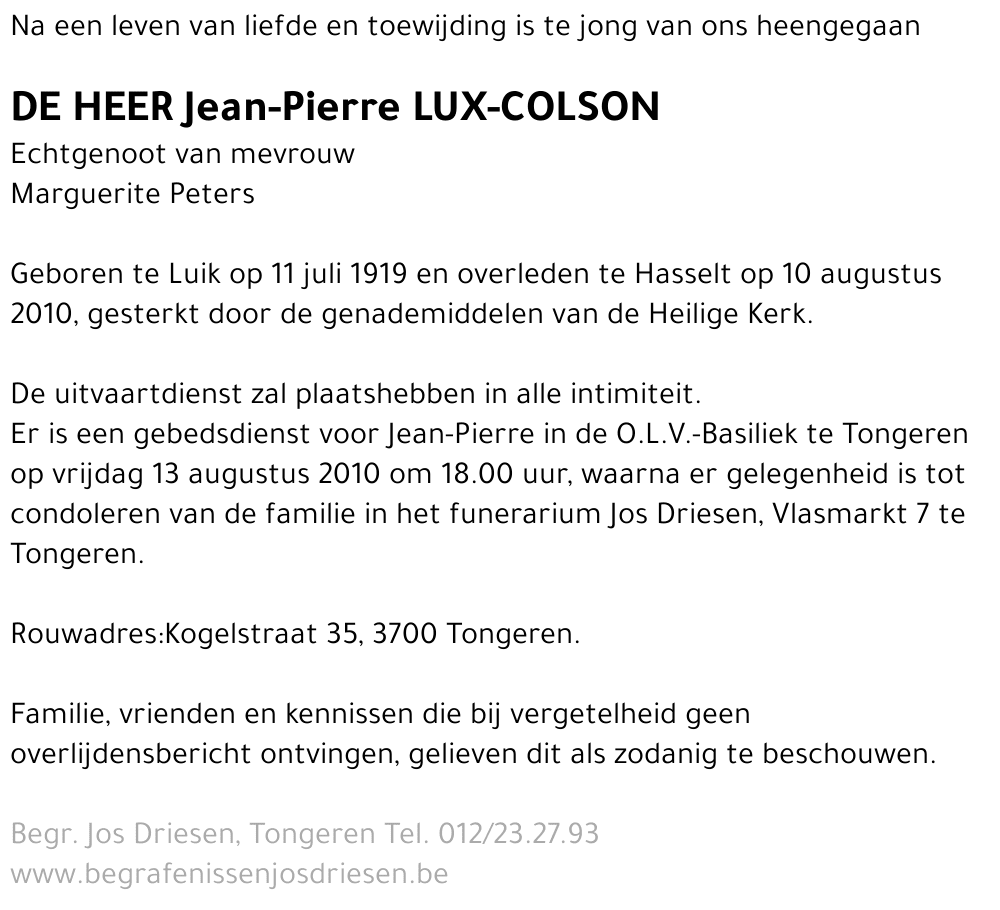 Jean-Pierre Lux-Colson