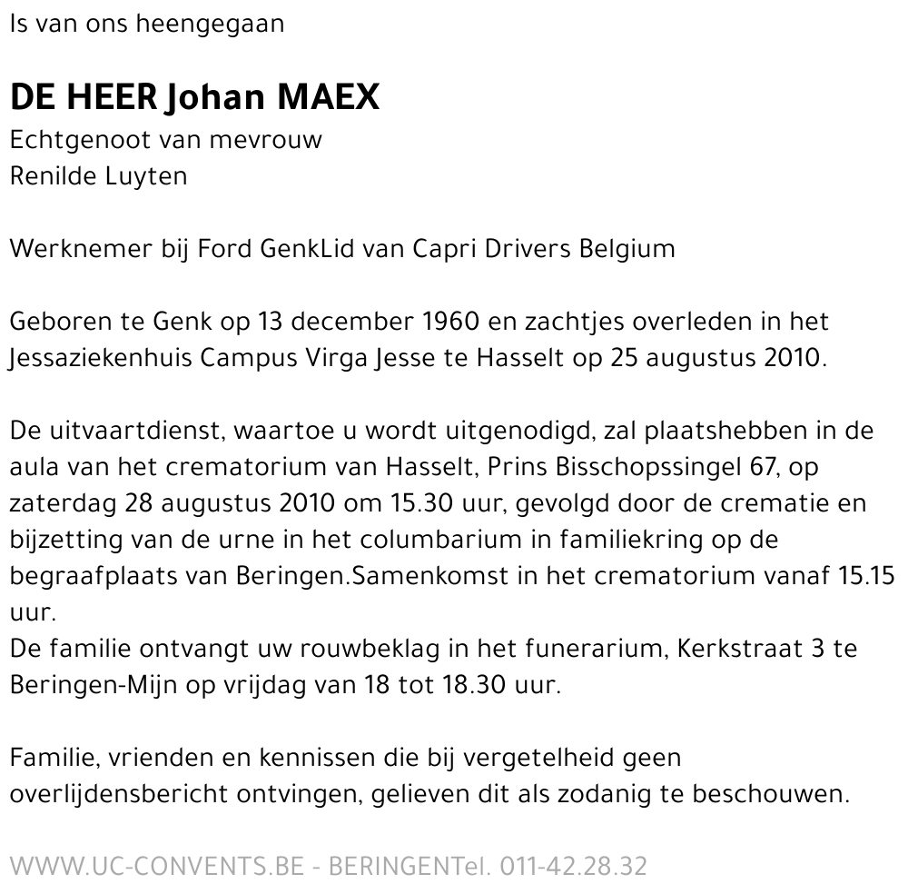 Johan Maex