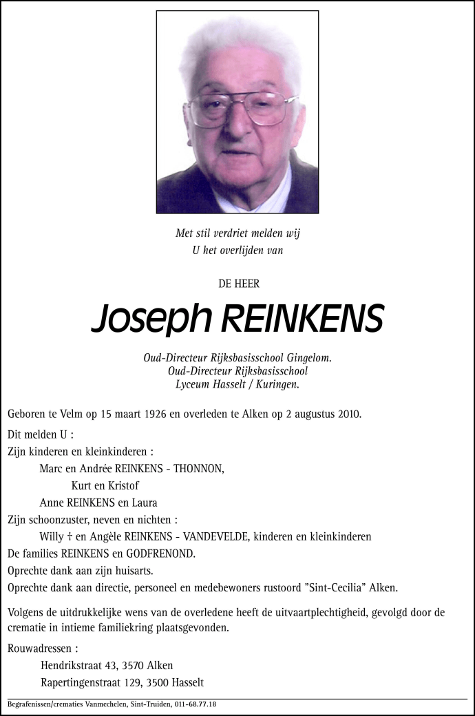 Joseph Reinkens