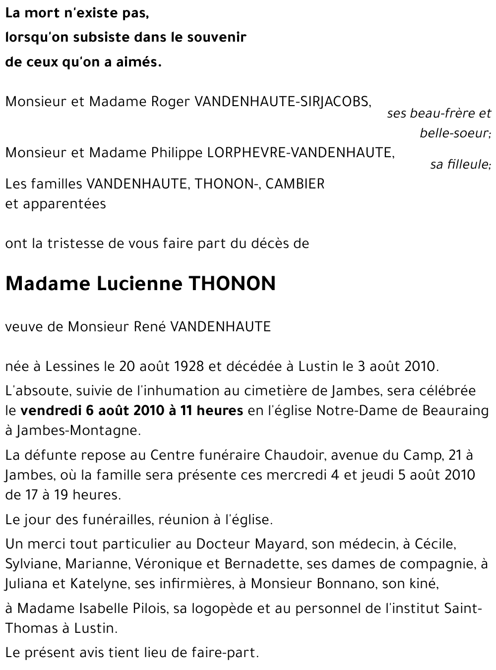 Lucienne THONON