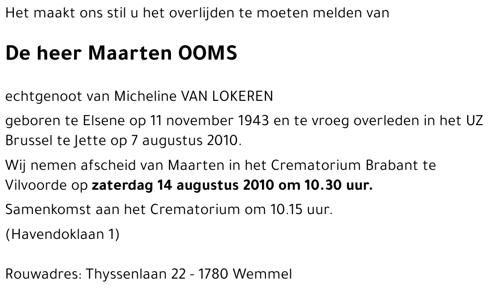 Maarten OOMS