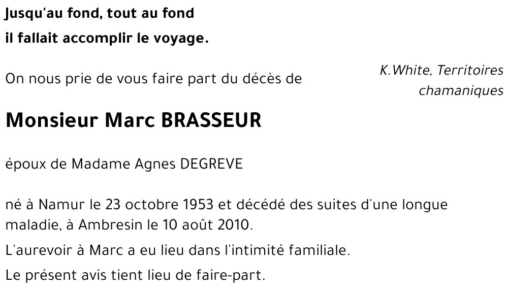 Marc BRASSEUR