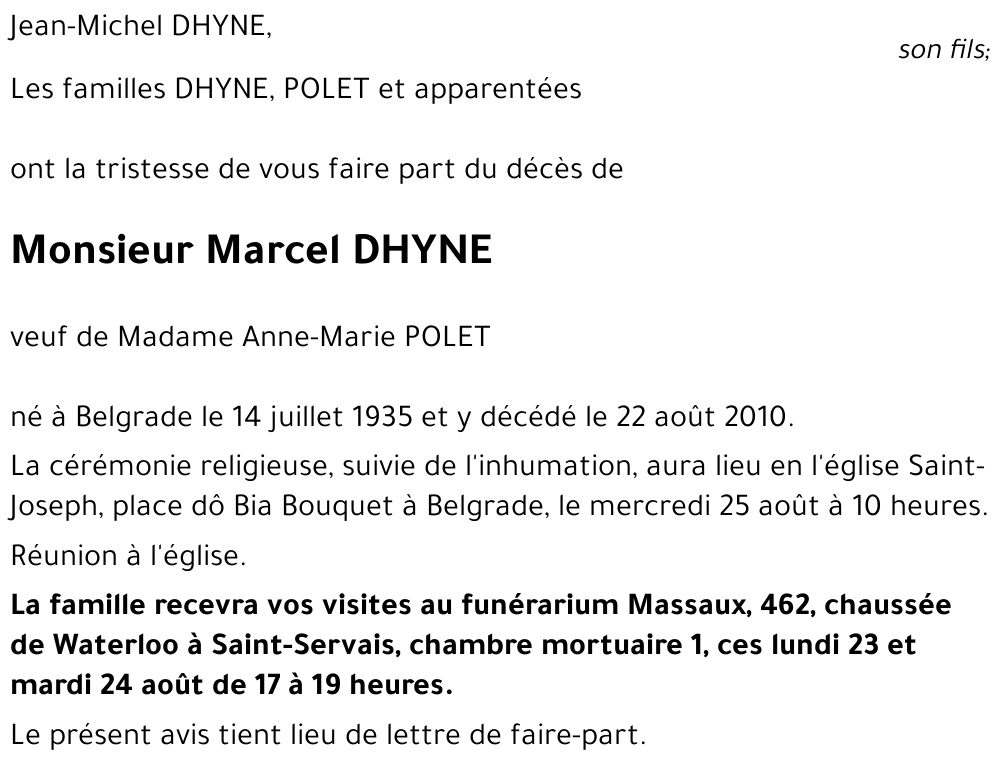 Marcel DHYNE